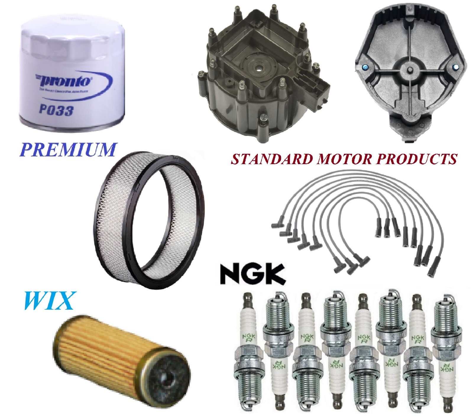 Tune Up Kit Filters Cap Wire Plugs For PONTIAC CATALINA V8 5.7L VIN(X) 1978-1979