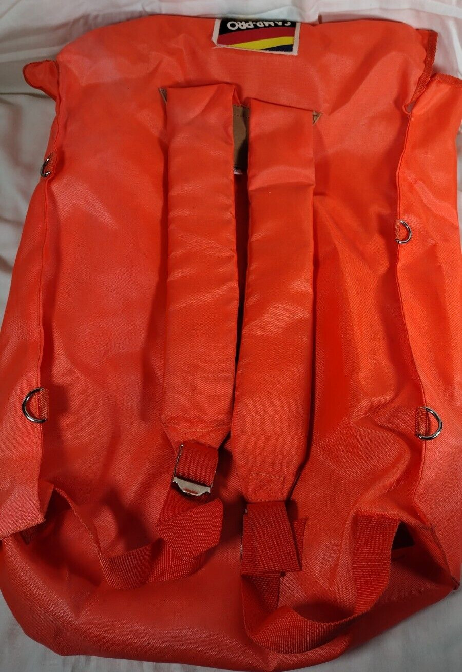 Vintage Camp-Pro King Orange Hiking Adventure Backpack 6040 20" Tall