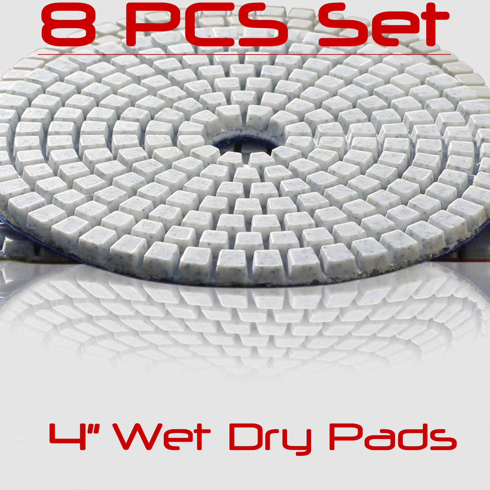 Diamond Polishing Pads 4 Inch Wet Dry Set For Granite Concrete Marble Polishing