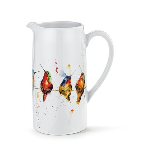 Dean Crouser Hummers on a Wire Pitcher