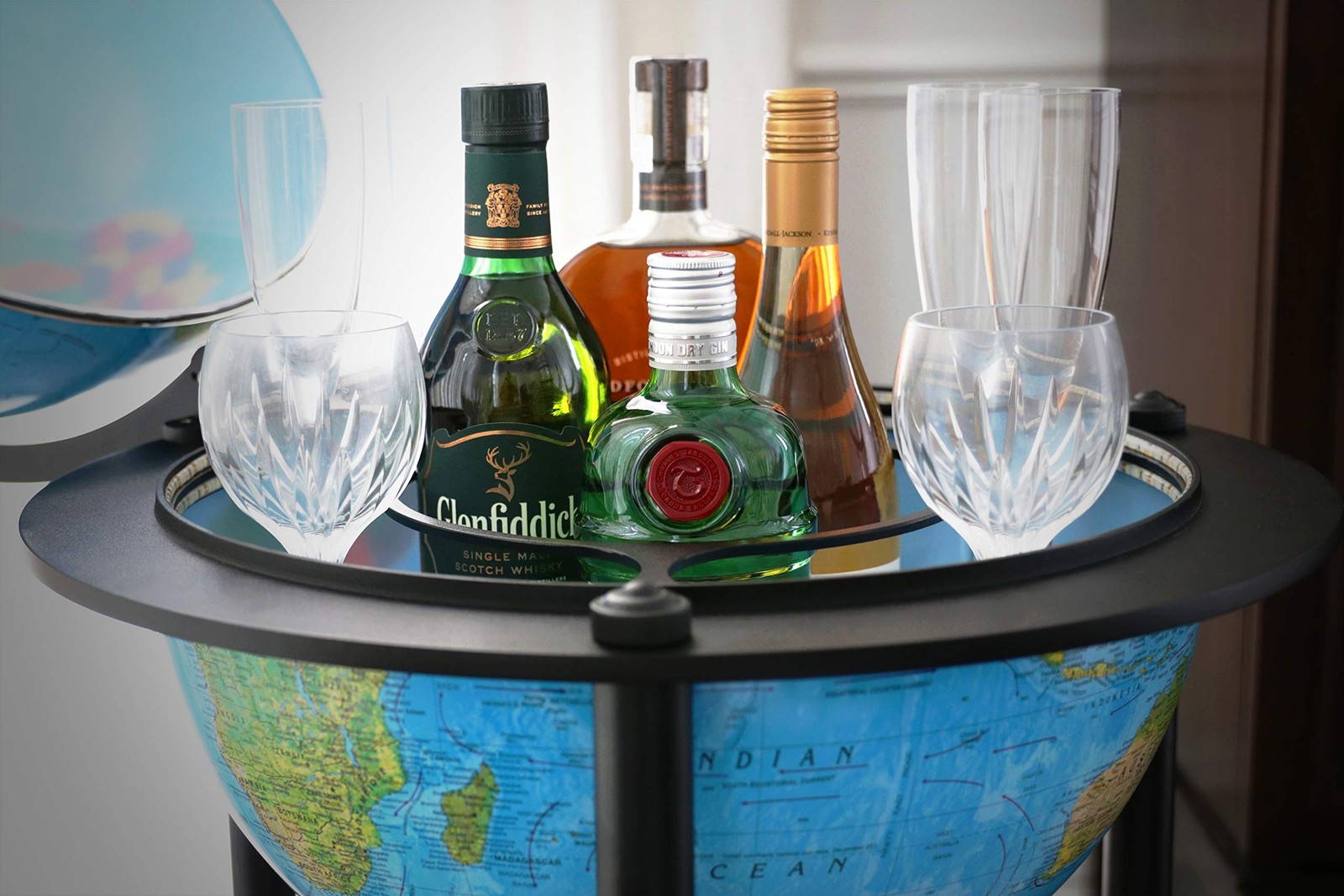 Replogle Illuminated Empire Bar Globe 16"