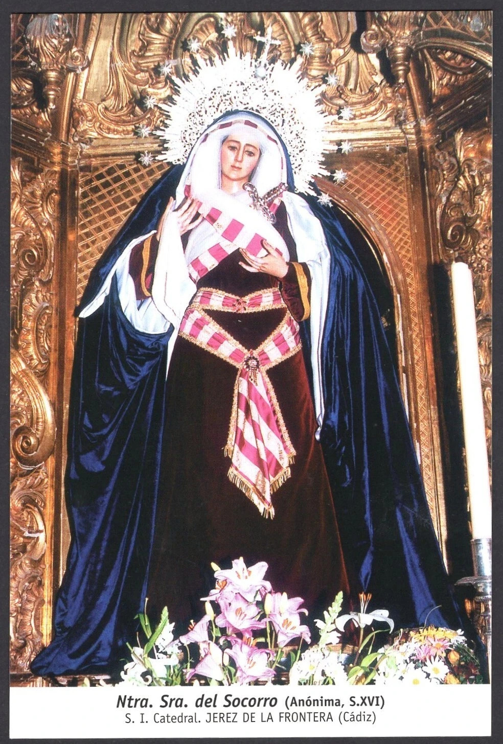 Holy card postale de la Virgin santino image pieuses estampa