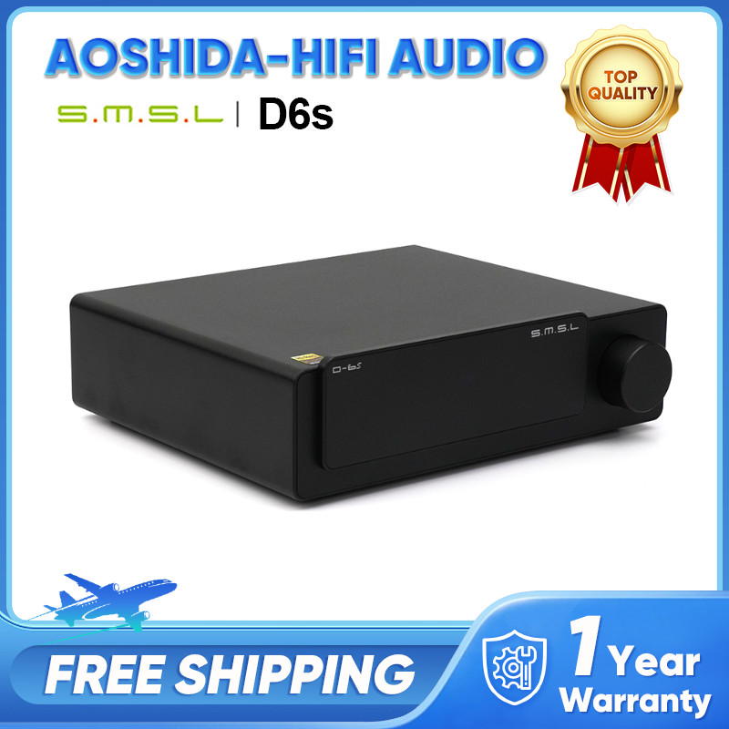 SMSL D-6s MQA-CD ES9039Q2M Bluetooth Decoder XU316 DAC with Remote Control