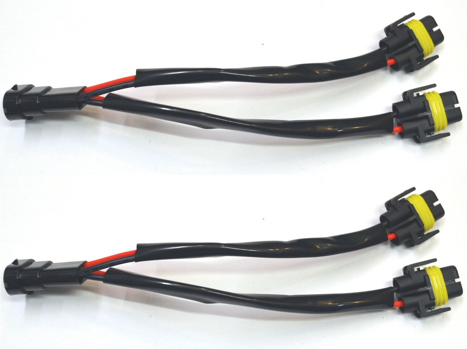 Splitter Wire P S H8 Two Harness Fog Light Female Socket Replacement Plug Lamp