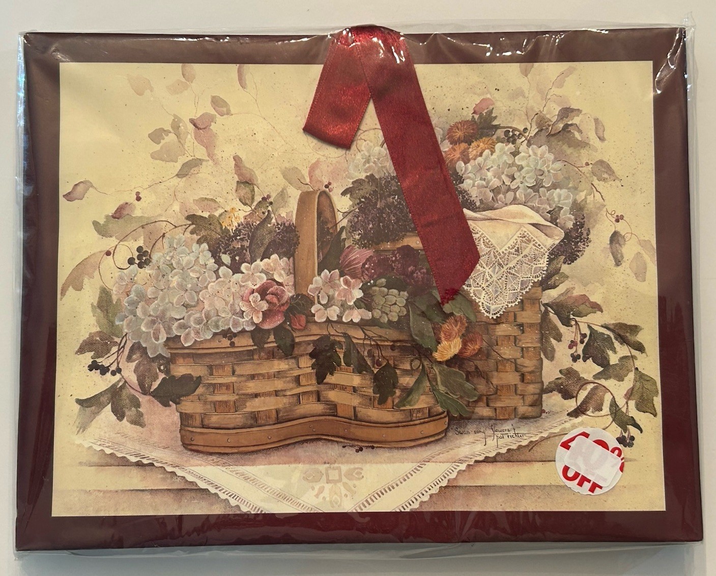 Pat Richter SWAN SONG Recipe Holder NEW 2001 Accordion Style