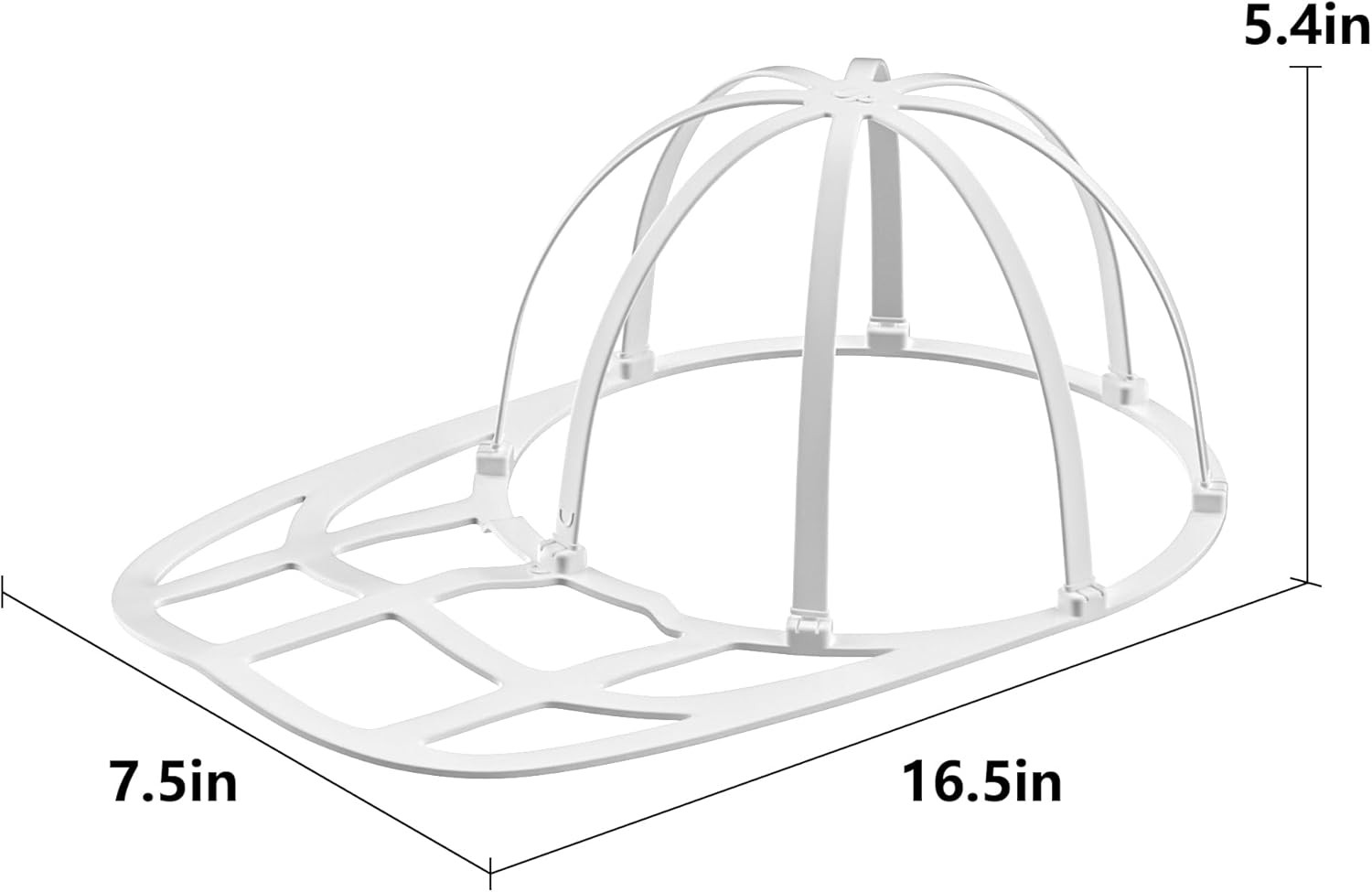 Hat Washer Cage with Snap Lock - Machine/Dryer Safe Compact Hat Cleaner for Base