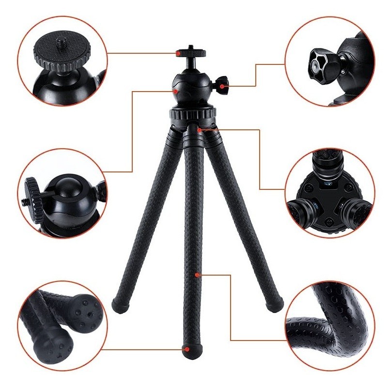 Super Flexible Tripod Mount for iPhone / Samsung / Google