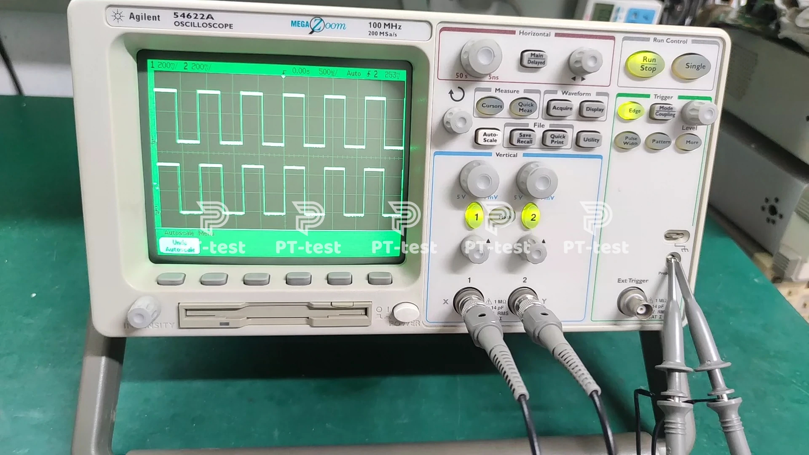 Keysight Agilent 54622A 100MHz 2-Channel Oscilloscope w/ N2757A Module - PT-Test