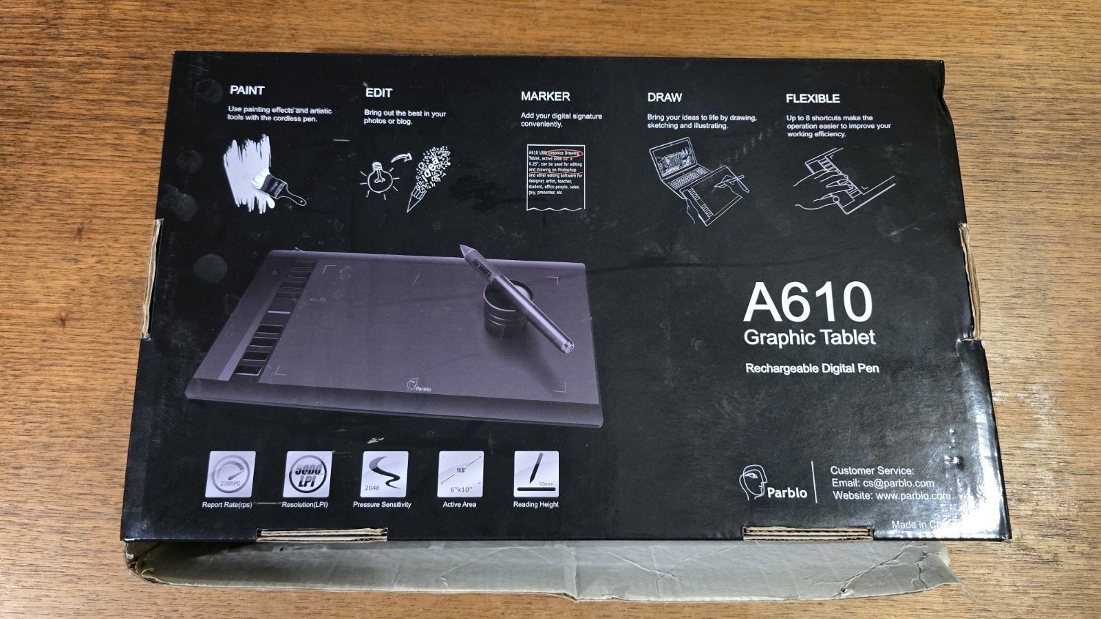 Parblo A610 Graphic Drawing Tablet