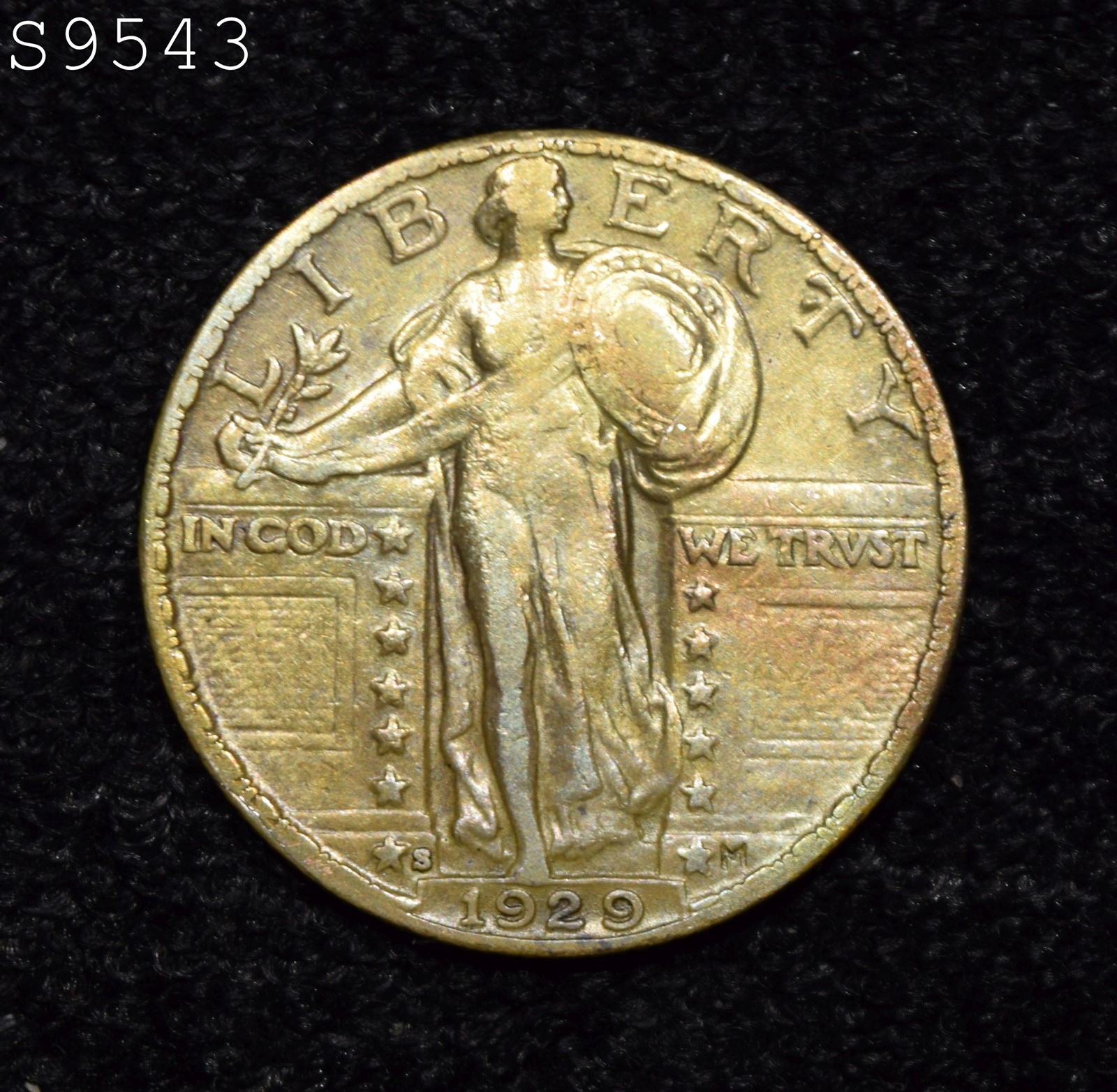 1929-S Standing Liberty Quarter "XF+ Toned" *Free S/H After 1st Item*