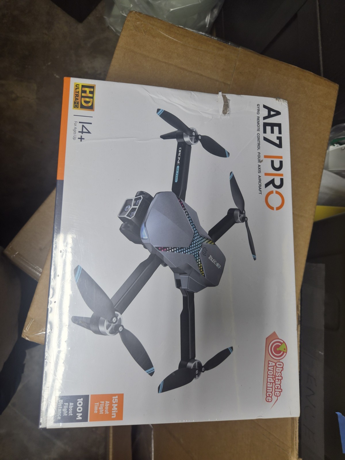 DMES AE7 PRO Quadcopter Drone w/ Camera, Obstacle Avoidance, App Control.W/BONUS