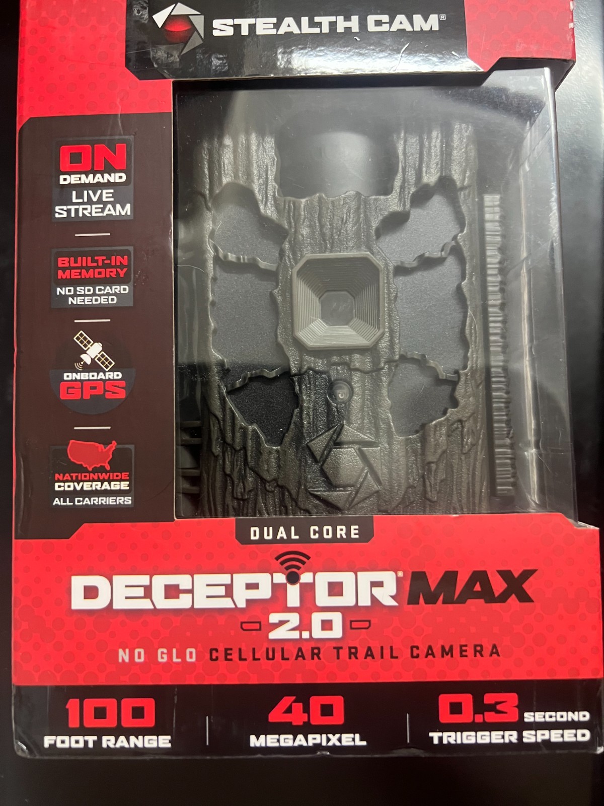 Stealth Cam Deceptor Max 2.0 No Glo Cellular Trail Camera STC-DCPTRX2 40MP #5493