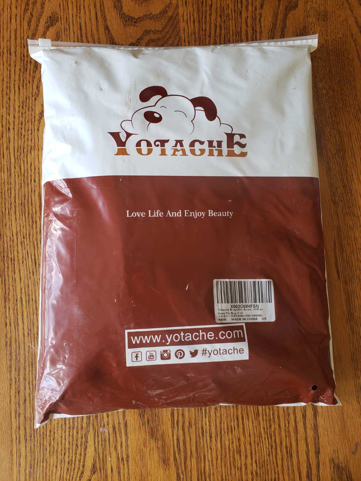 Yotache Screen Door Fiberglass Magnetic Door Size 66 X 81 Inches NEW