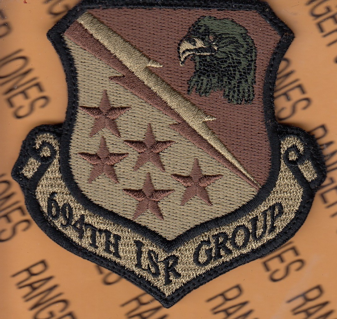 USAF Air Force 694th Intelligence Surveil Recon Group ISRG ~3.5" OCP Hook patch