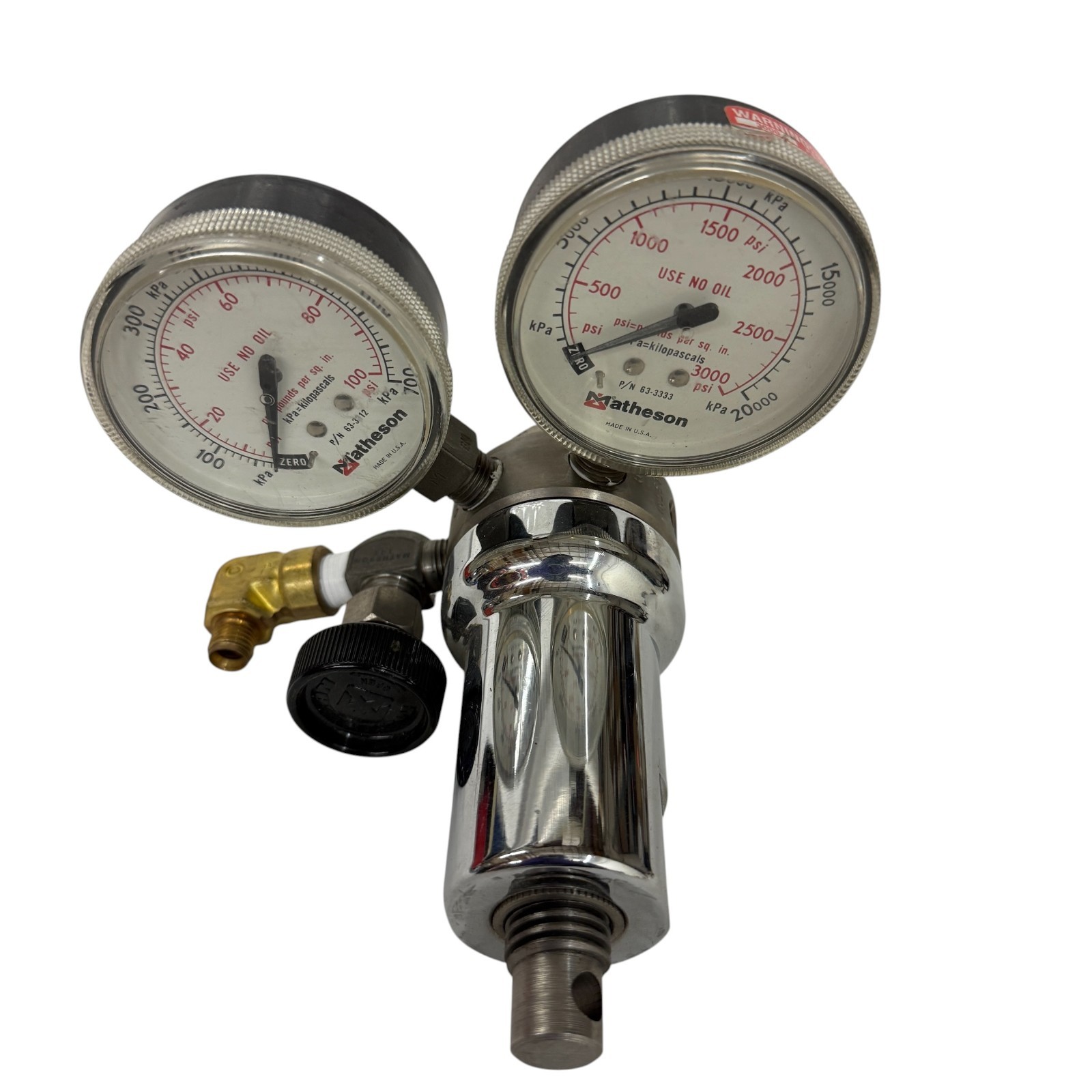 Matheson 3219-330 Dual Stage Gas Regulator