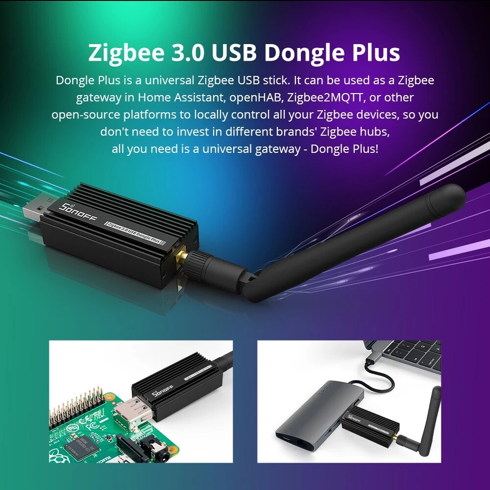 SONOFF ZBDongle-P/E Universal Zigbee 3.0 USB Stick Gateway Dongle Plus Analyzer