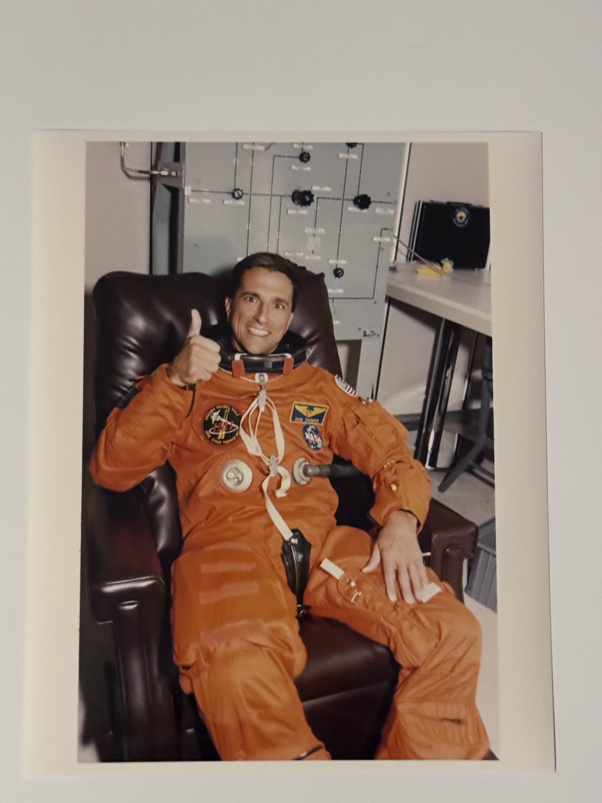 NASA STS-65 Donald Thomas Prepares For Launch At Pad 39A Press Photo