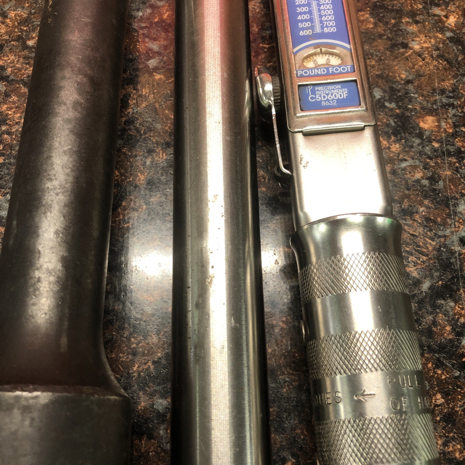 Precision Instruments 1" Drive Split-beam Click Torque Wrench C5D600F (LOOK)