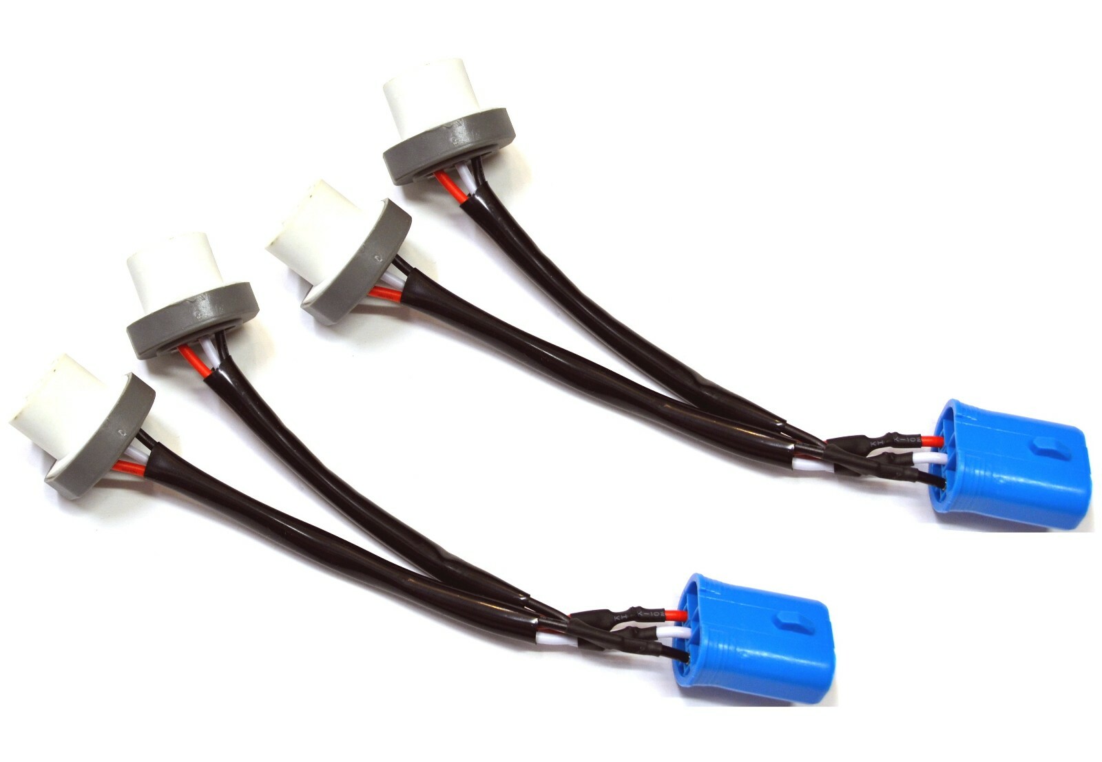 Splitter Wire Ceramic 9004 HB1 Two Harness Head Light Dual Beam Female Socket