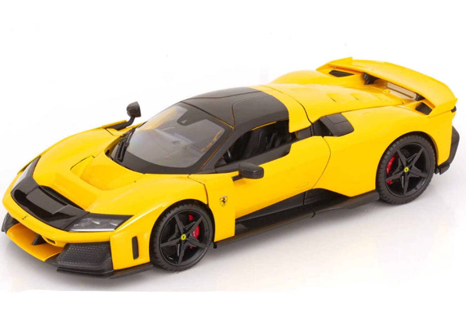 Bburago Race & Play 2024 Ferrari F80 Yellow (Giallo) 1:18 18-16022Y