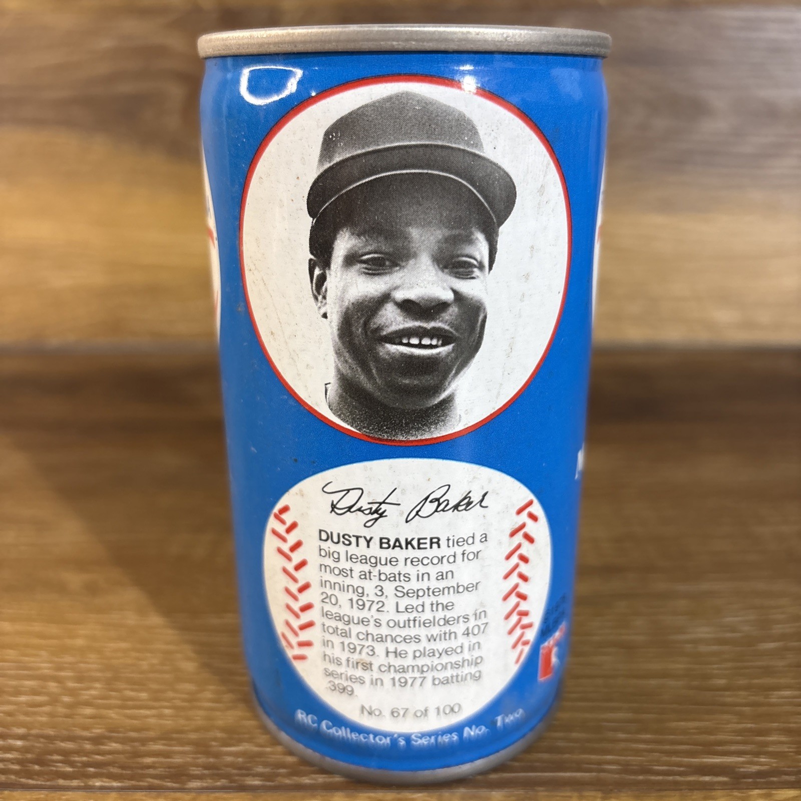 1978 Royal Crown RC Cola Baseball Collectors Series 2 Dusty Baker # 67 of 100