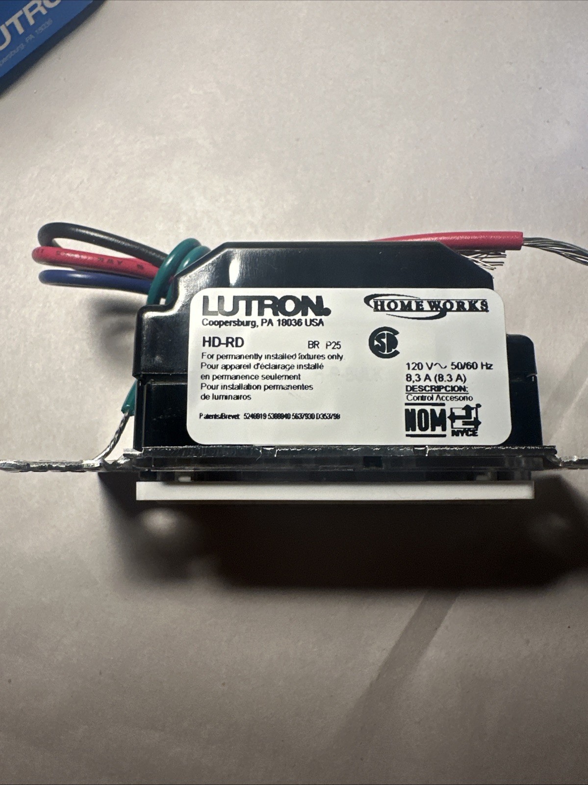 (2) Lutron HD-RD-WH White Dimmers NEW