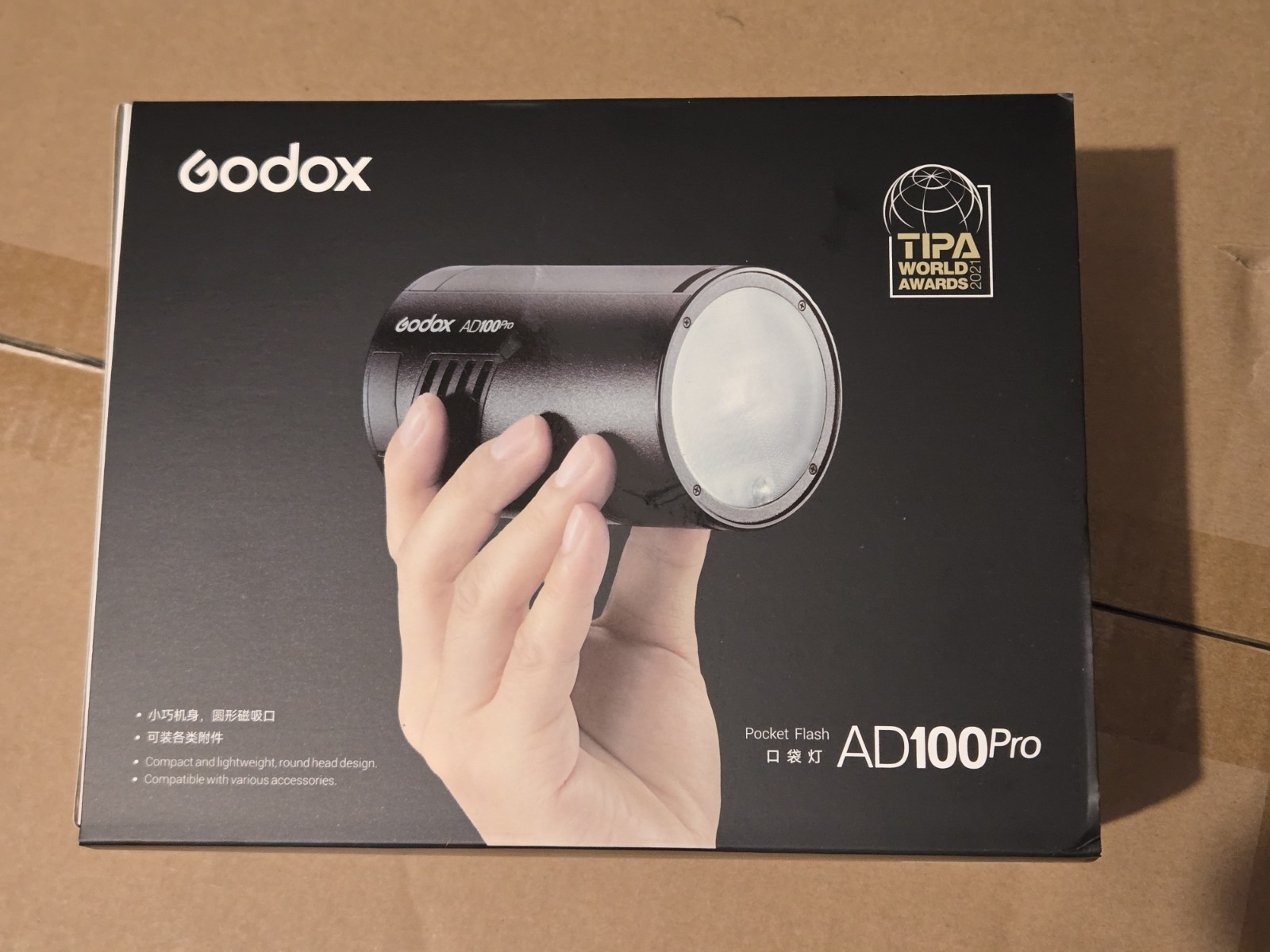 Godox AD100Pro Pocket Studio Flash Light Photography Light OLED Screen updated