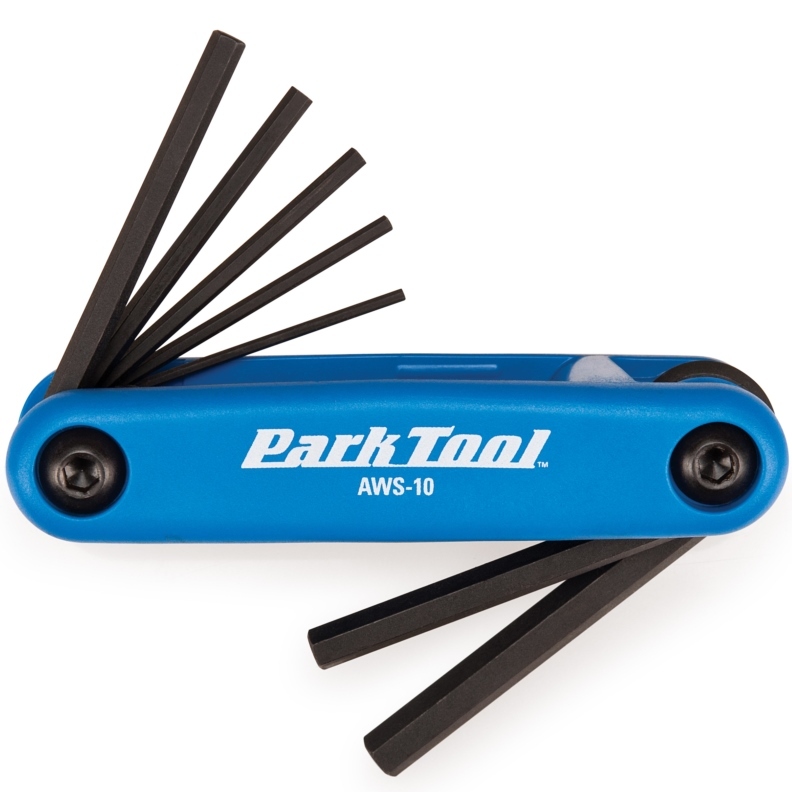 Park Tool AWS-10 Metric Folding Hex Wrench Bike Allen Fold-Up Set Multi 1.5-6mm