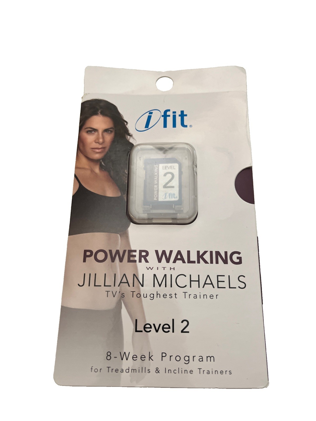 iFit Jillian Michaels Power Walking Lvl 2 SD Card Workout Treadmill Incline B11