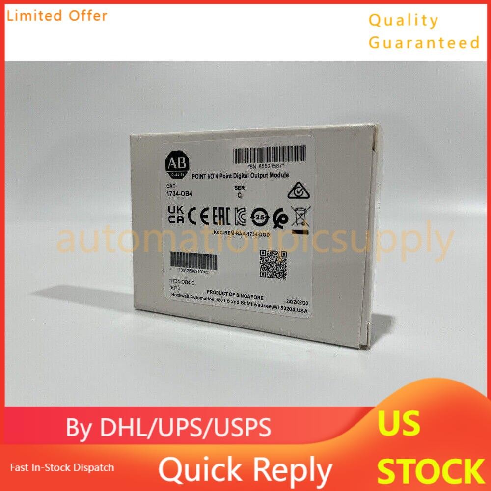 - Allen-Bradley 1734-OB4 POINT I/O 4Point Digital Output Module US Free Tax