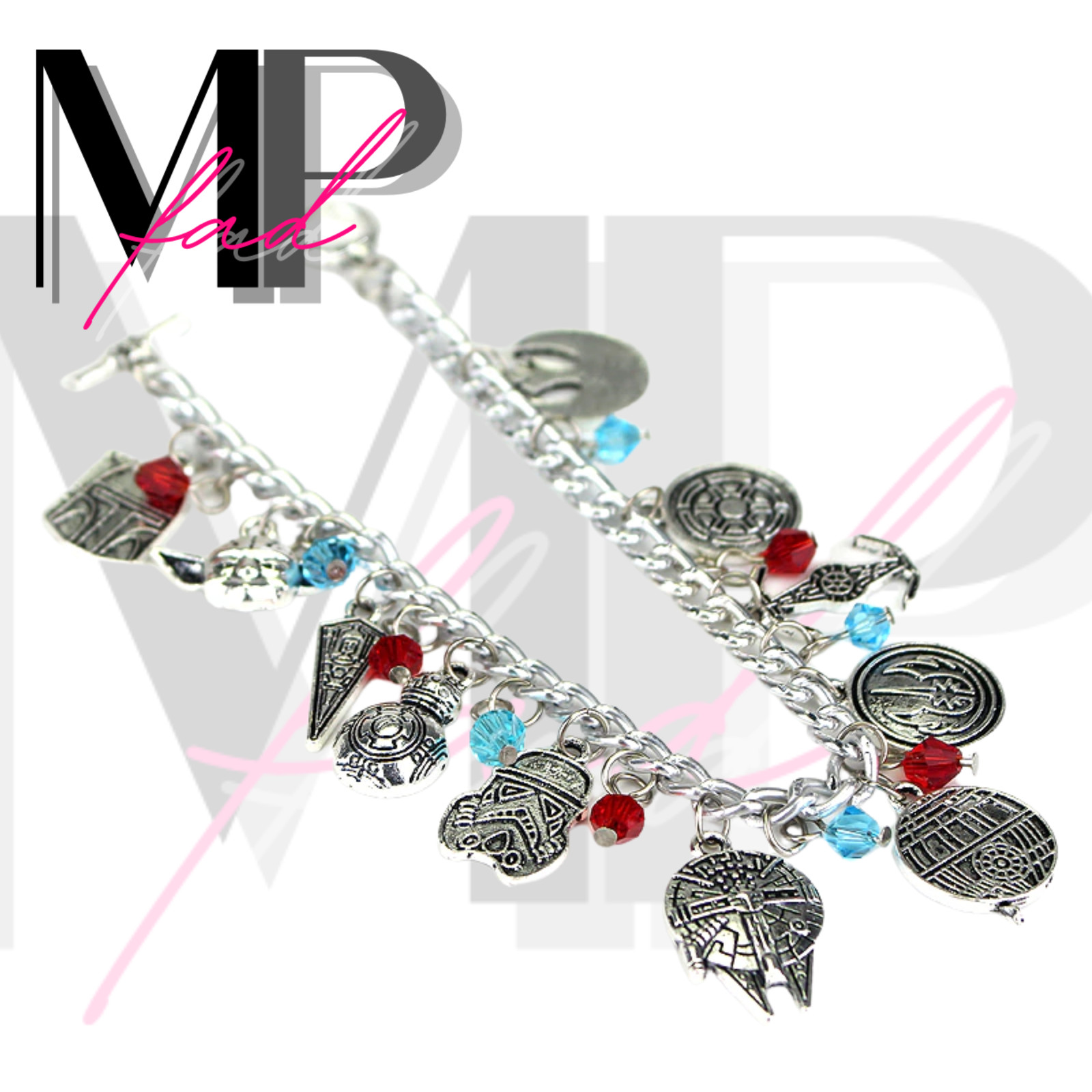 Star Wars Bracelets Charms Toggle Clasp Closure Fashion Vintage Jewelry GIFT BOX
