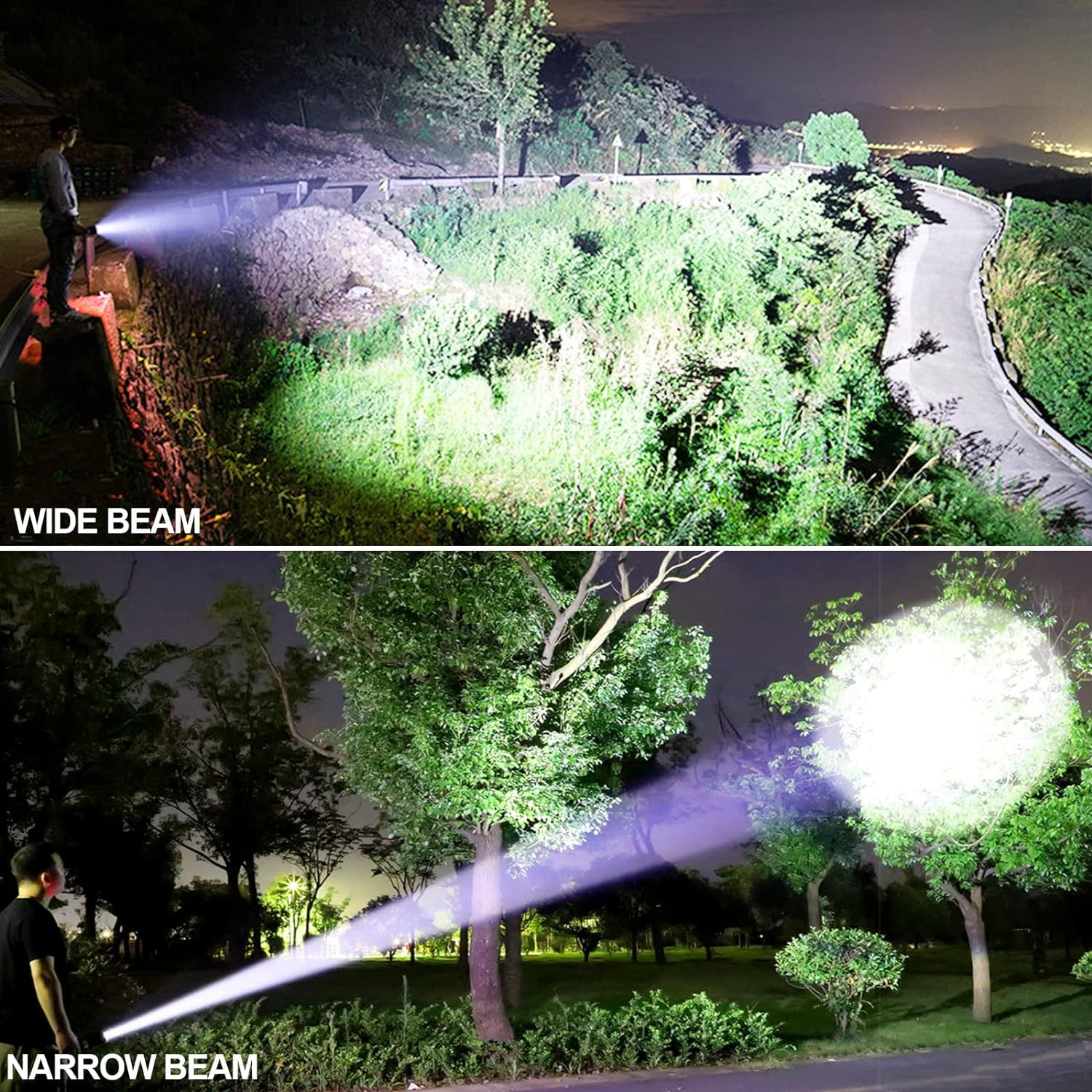 Rechargeable LED Flashlights High Lumens, 990000 Lumens Super Bright Flashlight