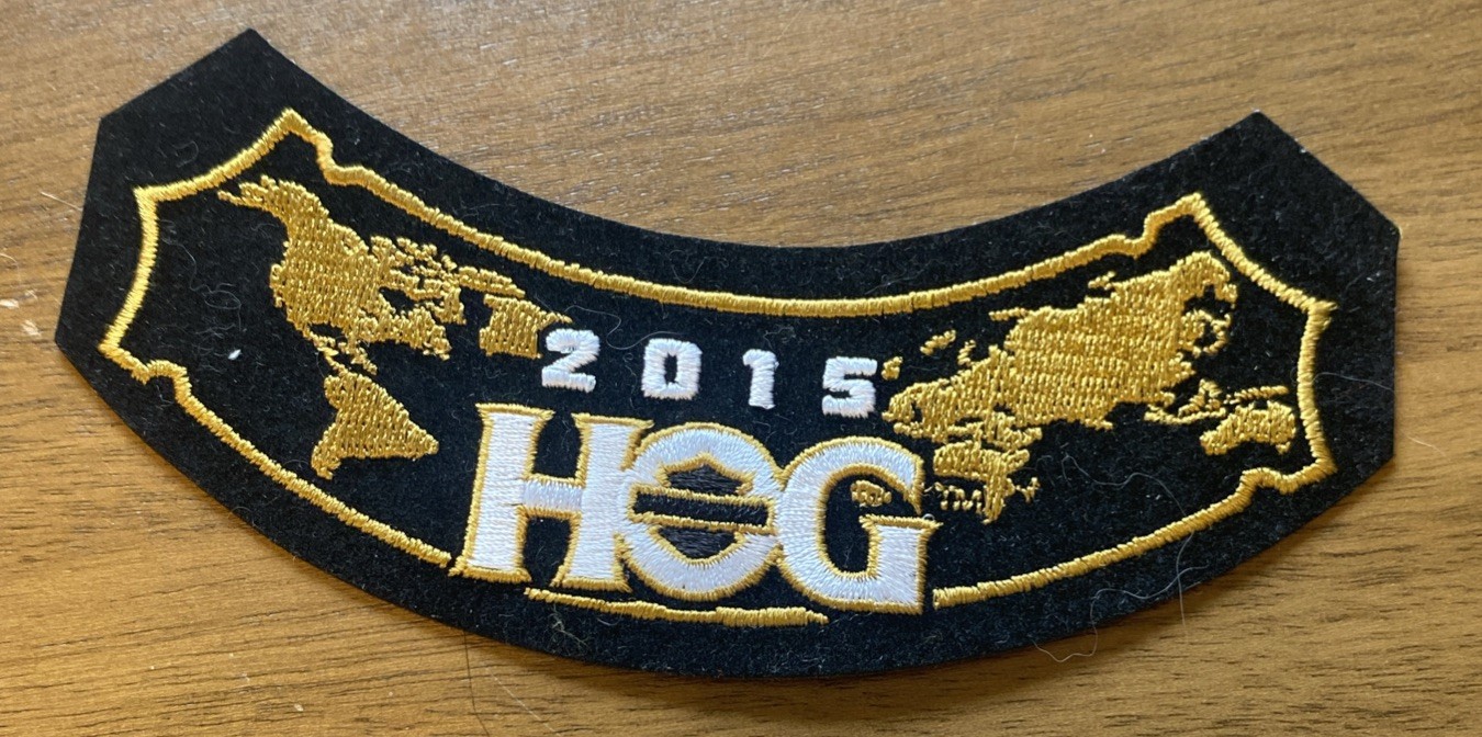 2015 HOG Membership Rocker Patch Harley Davidson Owners Group HD