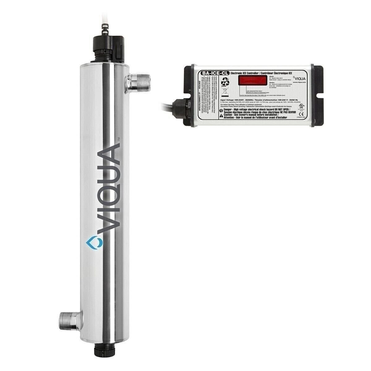 Viqua VH410 UV Disinfection System 18 GPM 3/4 or 1" whole house filter