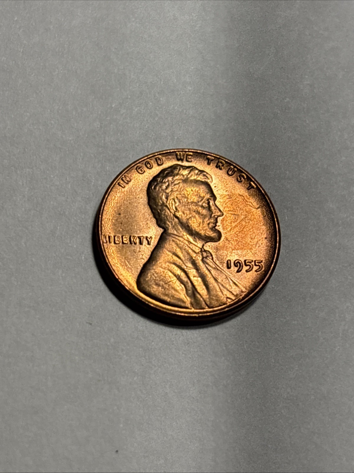 1955 Philadelphia Mint Uncirculated Red Copper Lincoln Wheat Cent