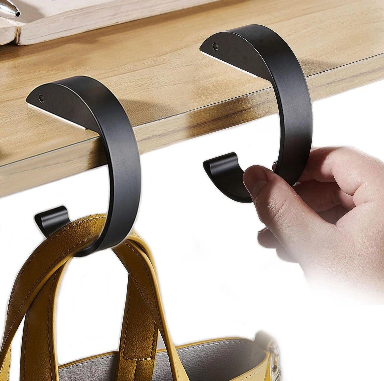 2 Purse Hoosk for Table Handbag Hanger for Desk Heavy Duty Purse Hooks
