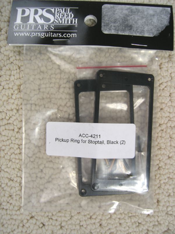 NEW PRS BLACK STOPTAIL PICKUP RINGS ACC-4211 GUITAR PARTS PAUL REED SMITH USA SE