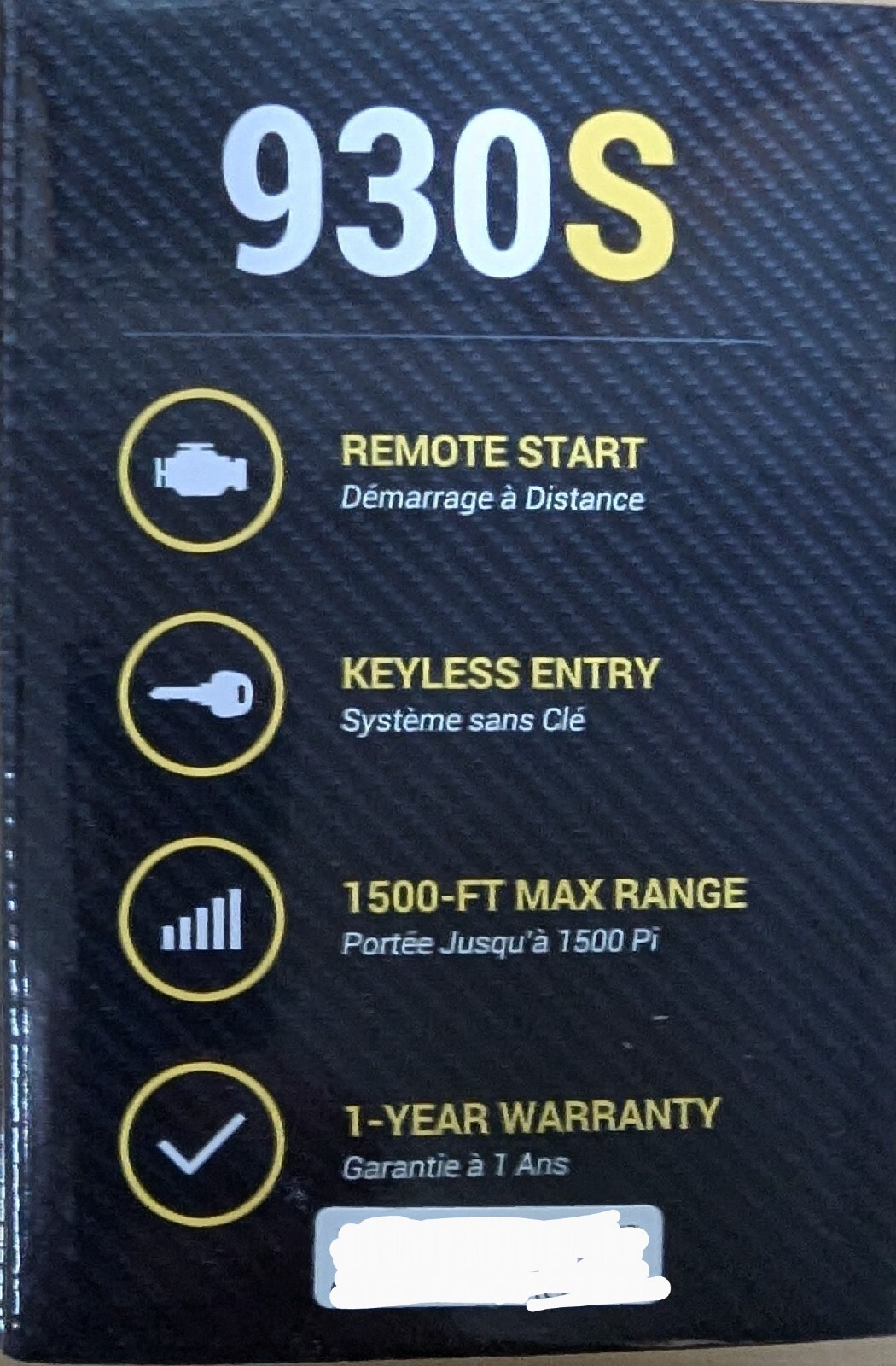 Compustar Car Remote Starter System with 2 Remotes 1500 Feet Range CS930S NEW