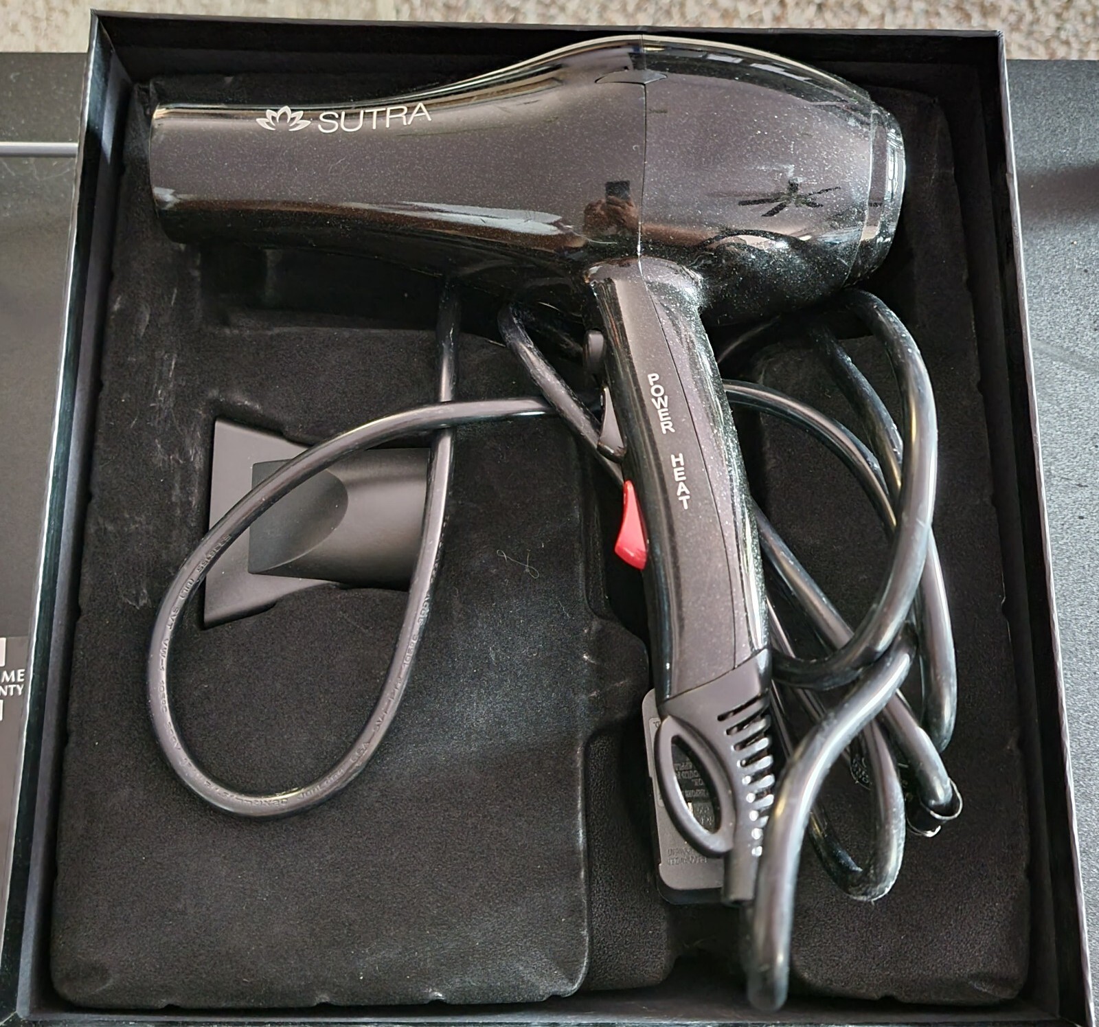 Sutra Ionic Infrared Professional style Blow Dryer Black 1875 WATTS Used