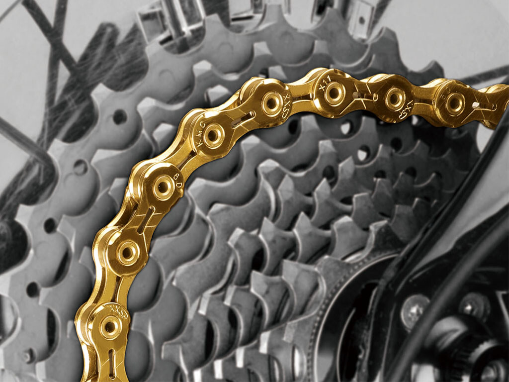 KMC 11 Speed X11SL Ti-N Gold 118 Links MTB Bicycle Road Bike Chains Quick-Link