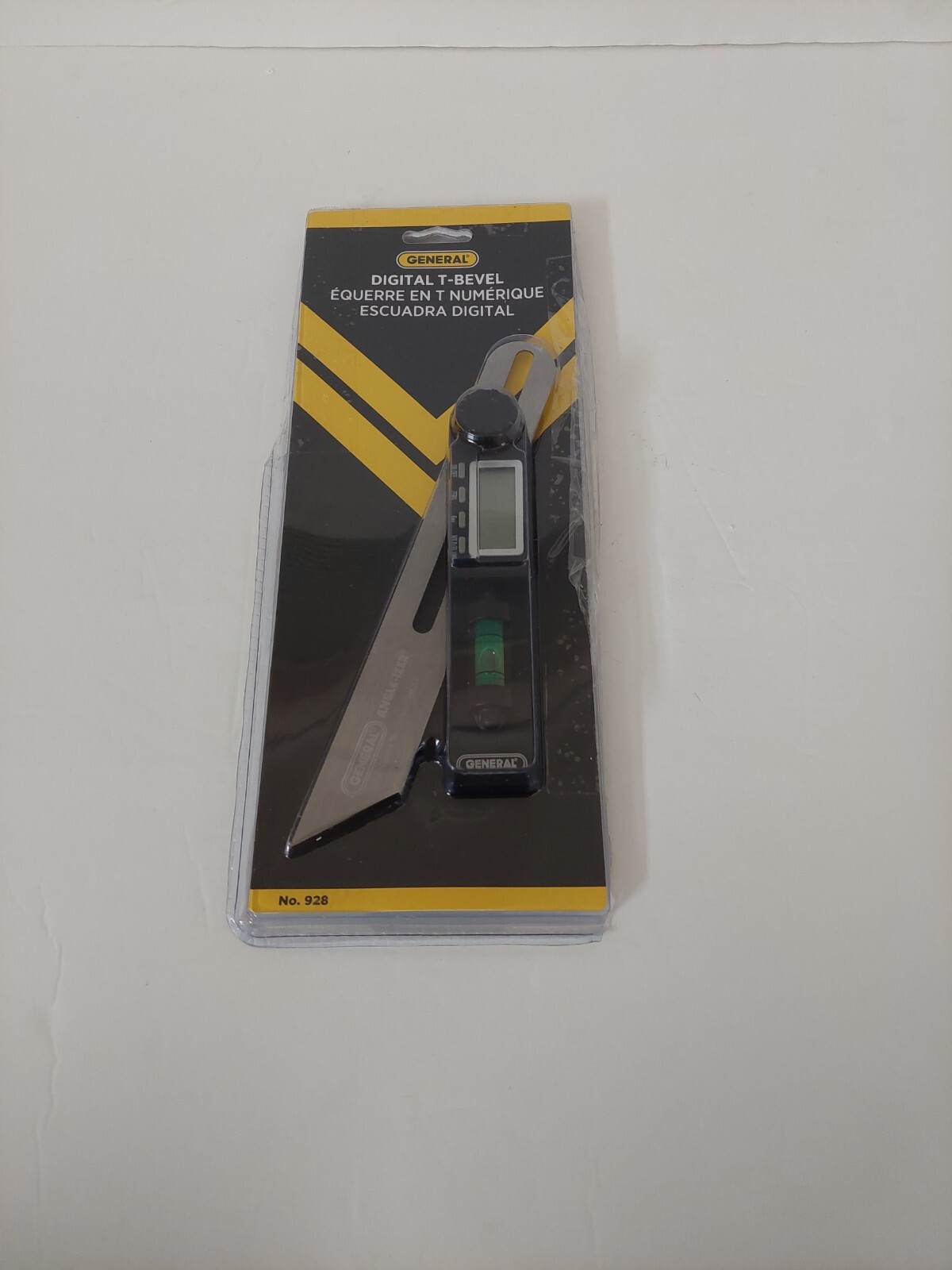 General Tools ANGLE-IZER T-Bevel Gauge & Protractor with Bubble #928 - Digital