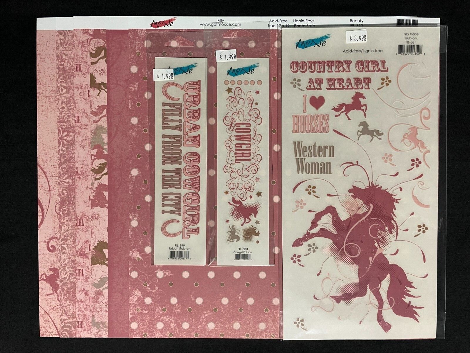MOXIE "FILLY" 12X12 DS HEAVY PAPERS