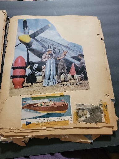 SCRAP BOOK AVIATION VINTAGE