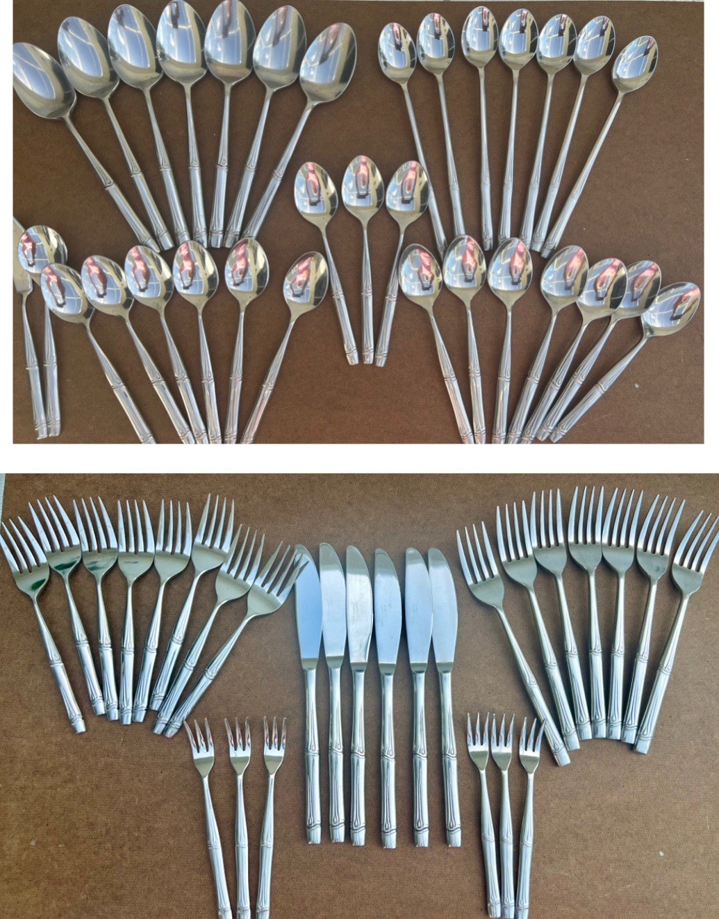Oxford Hall Bamboo Wood Knot Stainless Japan Complete + Set Of 52