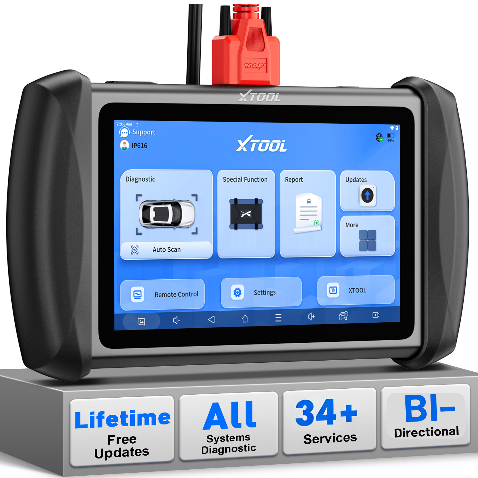 USED XTOOL IP616 OBD2 Diagnostic Scan Key Programming 34+Reset 3 Yrs Free Update