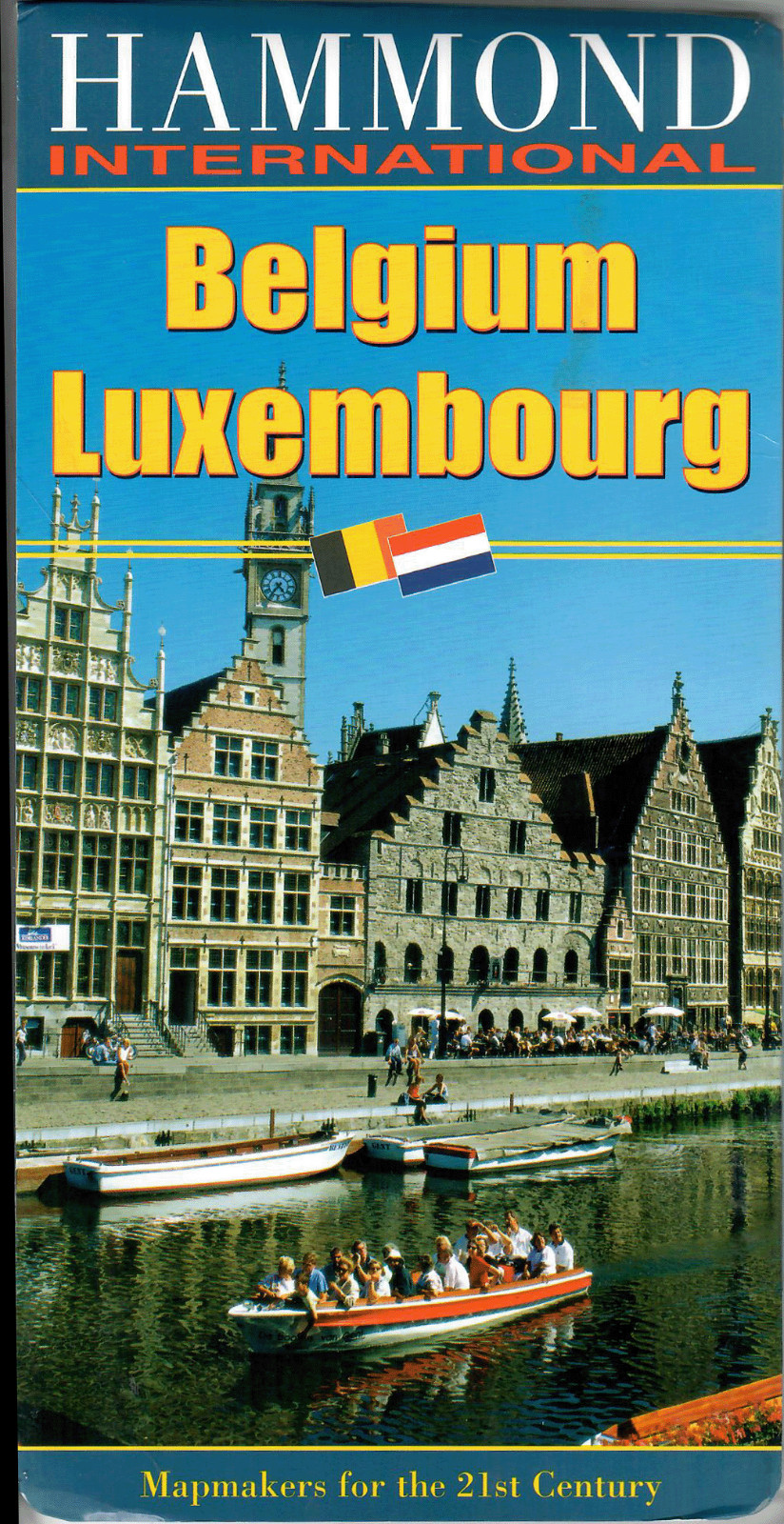 Road Map Belgium & Luxembourg, Hammond International VERY GOOD CONDITION
