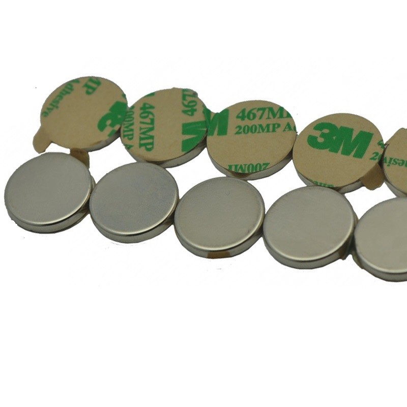 25 50 100 1/2" x 1/16" Disc Magnets  Adhesive Backed Neodymium Rare Earth N48