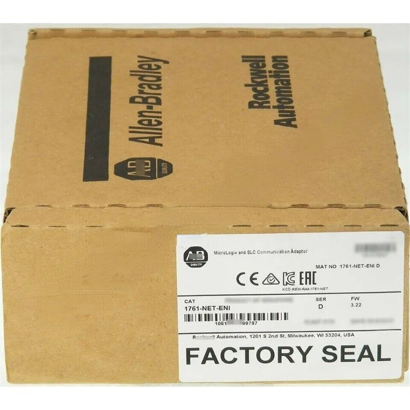 New Sealed Allen Bradley 1761-NET-ENI MicroLogix and SLC Communication Adaptor