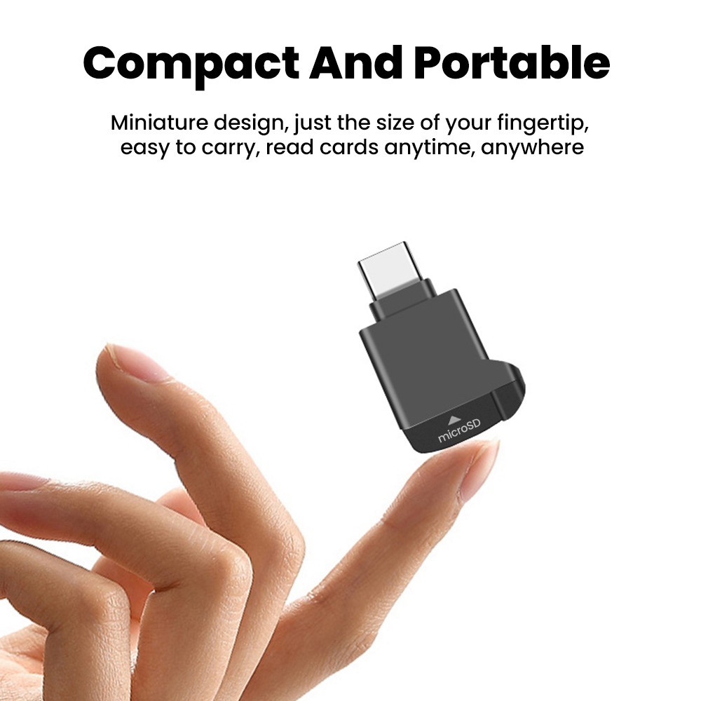 USB C Mini TF Card Reader Type C Memory Card Adapter for Phone Tablet