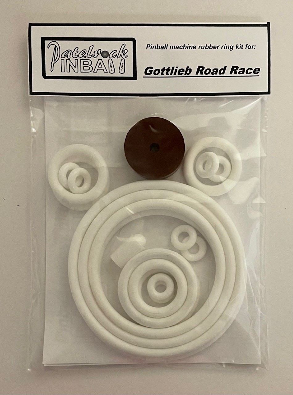 1969 Gottlieb Road Race Pinball Machine Rubber Ring Kit